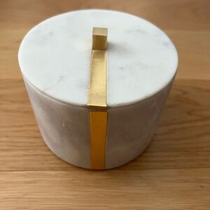 West Elm marble canister